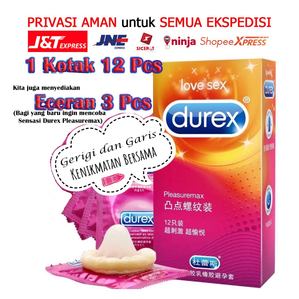 (NCS) Kondom DUREX IMPOR AIR CLIMAX Pleasuremax Ultra Thin Hug Close Love Together Jeans Classic