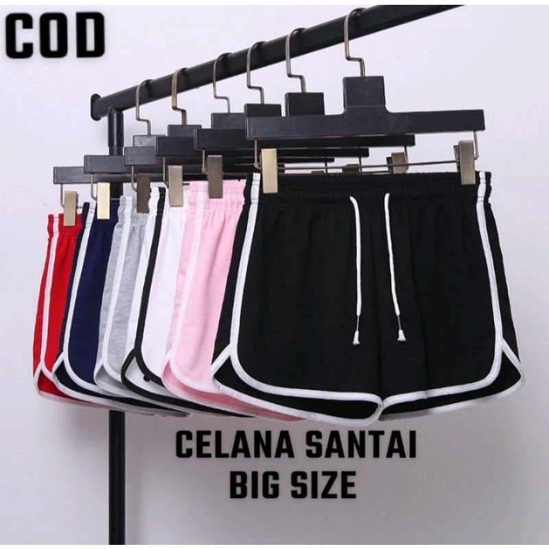 CELANA PENDEK WANITA SANTAI CELANA HOT PANTS MUNIKO  MATT KATUN CREEP