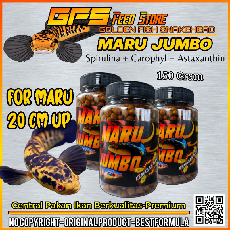 Pelet Channa Maru MARU JUMBO 150 Gram