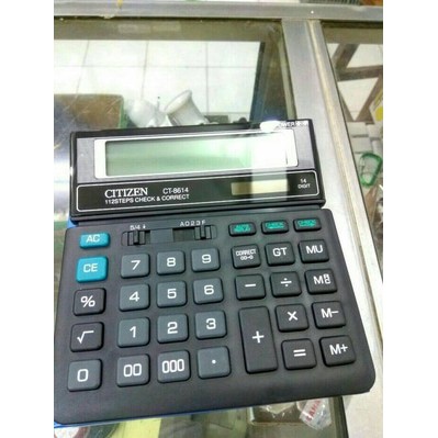 

Alat Menghitung Kalkulator CT-8614 CITIZEN 14 Digit Termurah.