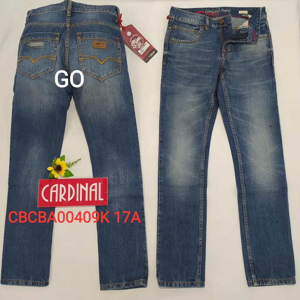 gof C 30 Cardinal CBCBA Celana Panjang Jeans Reguler Fit Slim Fit Straight Slim Bawahan Laki-Laki