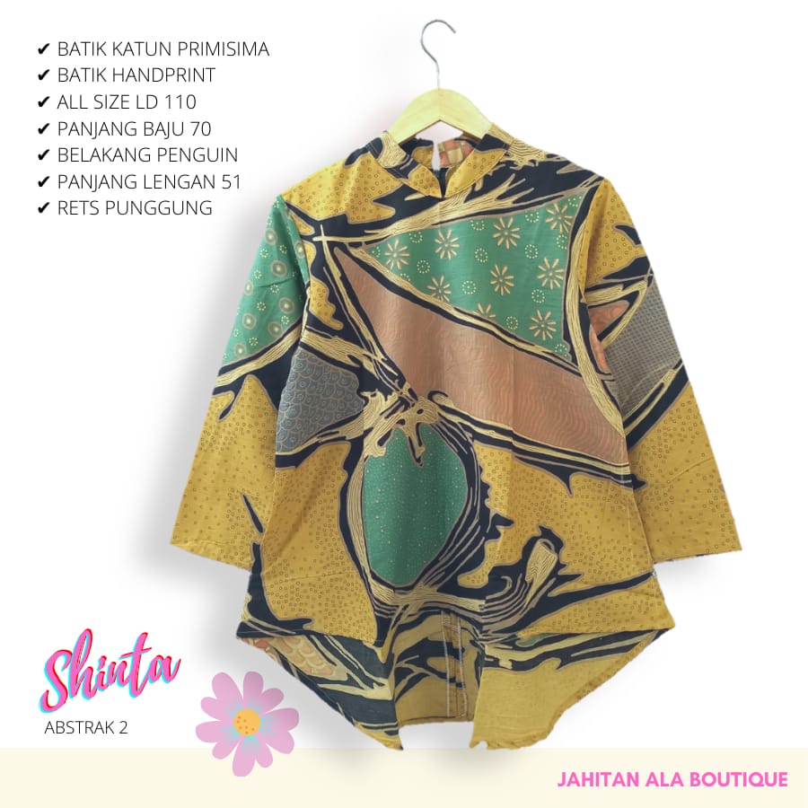 Blus shinta batik solo atasan kerja