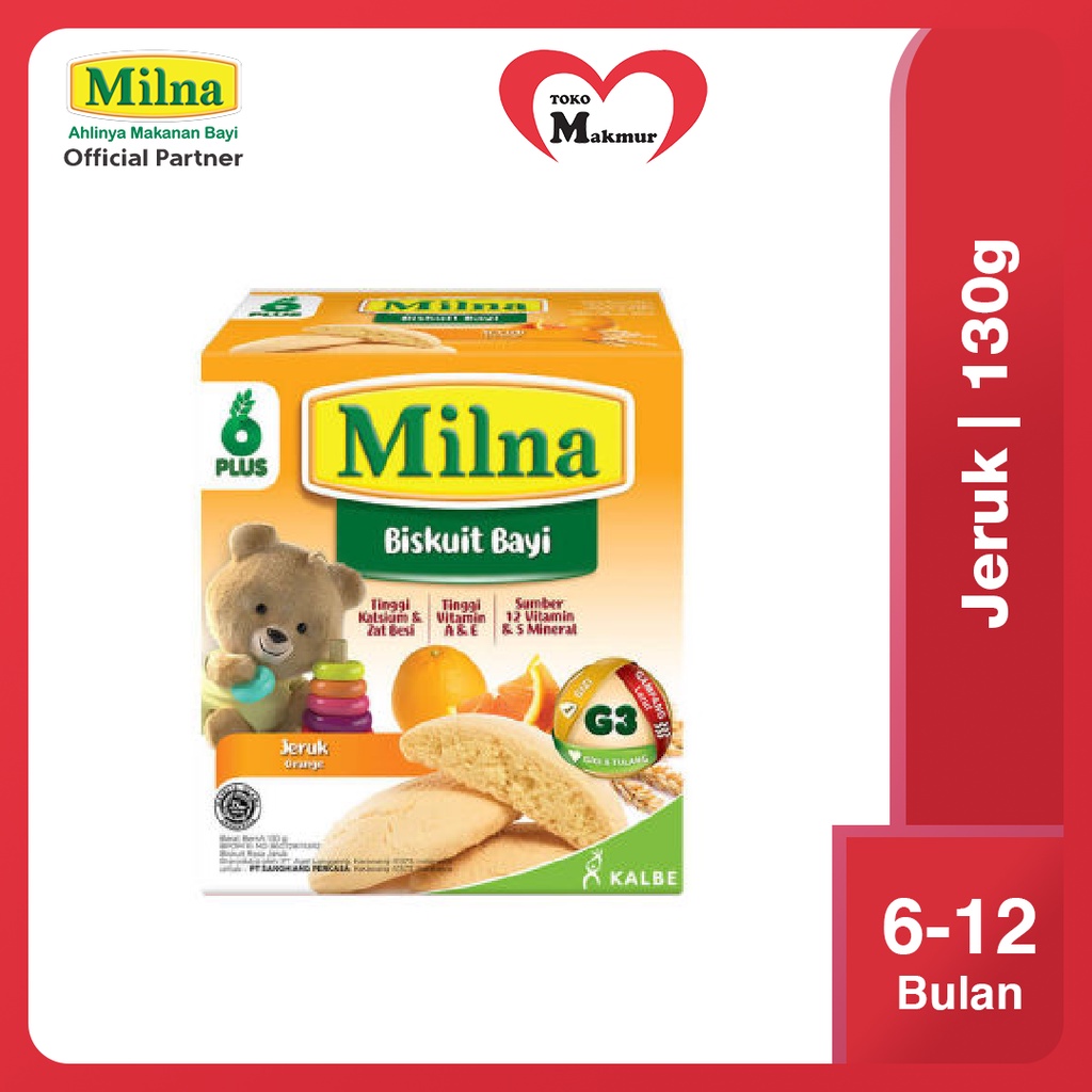 Milna Biskuit 130 Gram / Toko Makmur Online