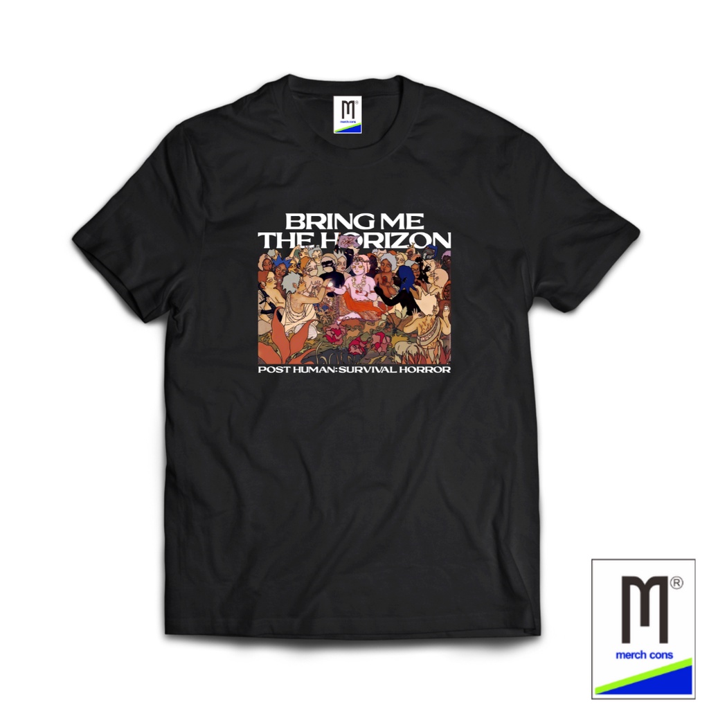 TSHIRT MARCHANDISE BAND BRING ME THE HORIZON HITAM