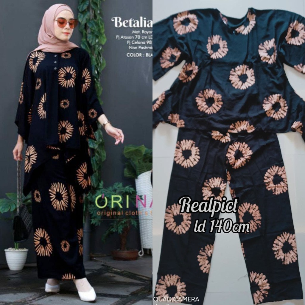 One Set Jumbo Ld 140  Setelan Wanita Jumbo  Piama Jumbo-1