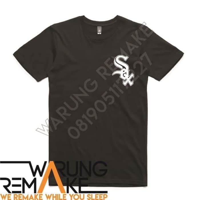 Kaos Baju Combed 30S Distro Baseball Basebal MLB Chicago White SOX