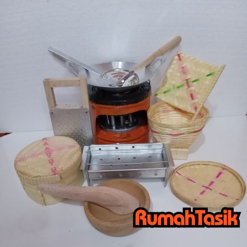 Kitchen Set Mainan Masak Masakan Anak Kompor Mini Set Bakulset Sate