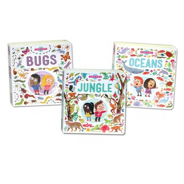 Ensiklopedi Anak The World Around Us Board Book BUGS OCEANS JUNGLE