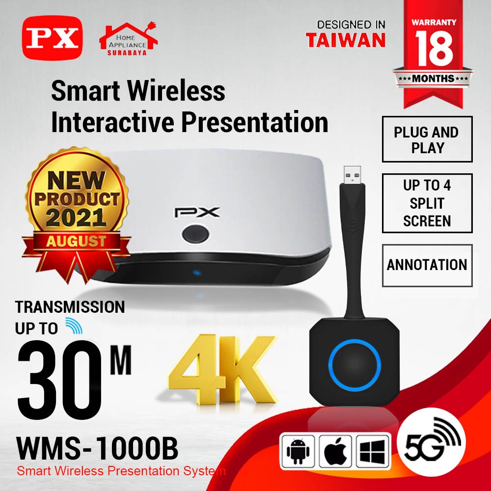 HDMI Smart Wireless Audio Video 4K2K Transmitter Receiver PX WMS-1000B