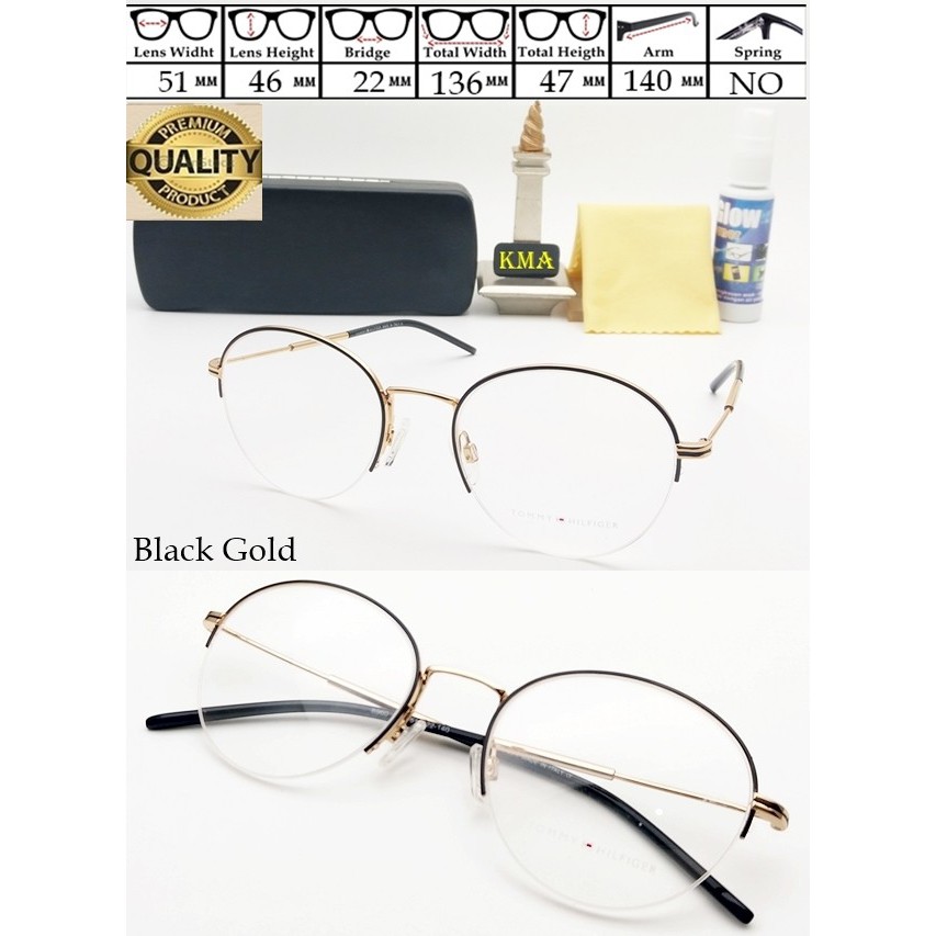 Frame kacamata minus premium kacamata unisex pria dan wanita frame bulat baru
