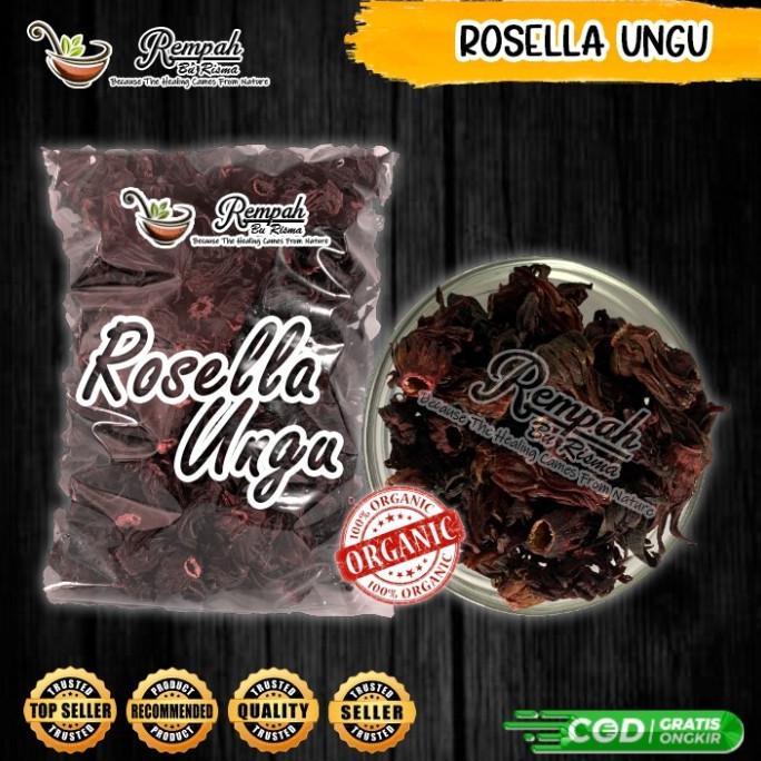 

[COD] ROSELLA UNGU 500 GRAM PREMIUM - BUNGA ROSELLA UNGU KERING [COD]