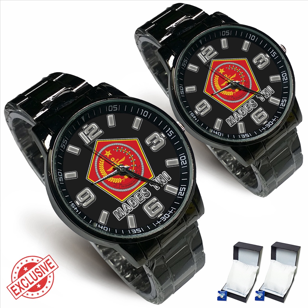 Jam Tangan Rantai Couple MARKAS BESAR T.N.I 02 (Limited Edition)