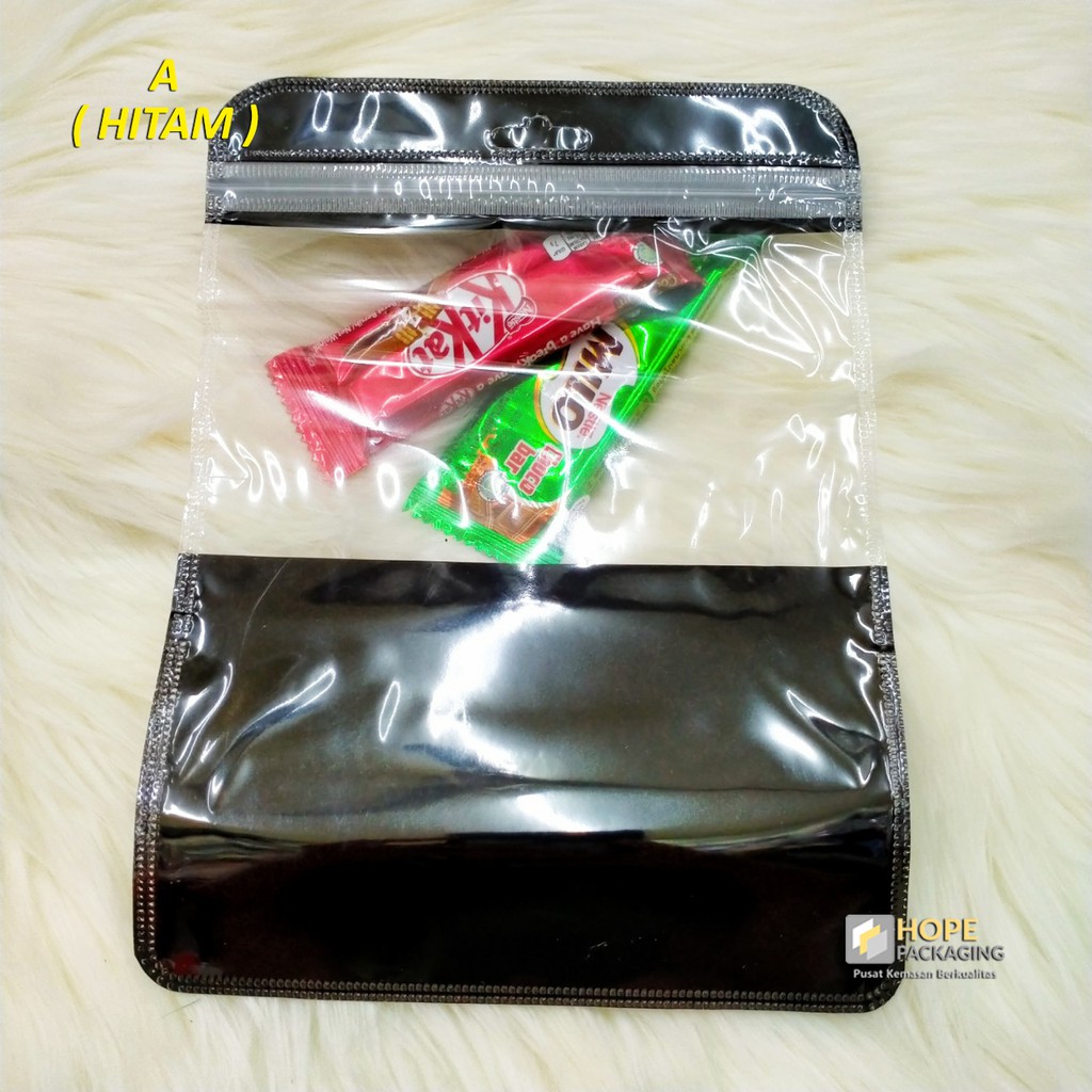 [ISI 10 pcs ] Packing Polybag no 2  Clip 18 x 15 CM polos berwarna plastik untuk aksesoris candy