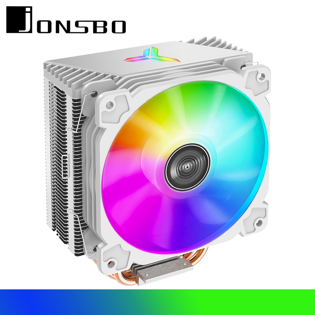 cpu cooler jonsbo cr 1000 white rgb cooling 12cm fan 4pcs heatpipe multiplatform socked amd intel