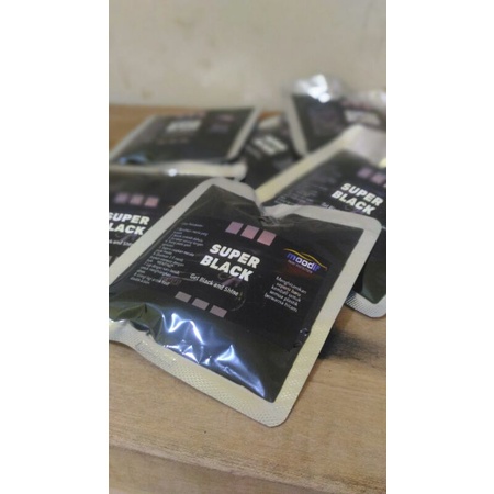 Super Black Sachet 30ml Penghitam Semua Jenis Plastik