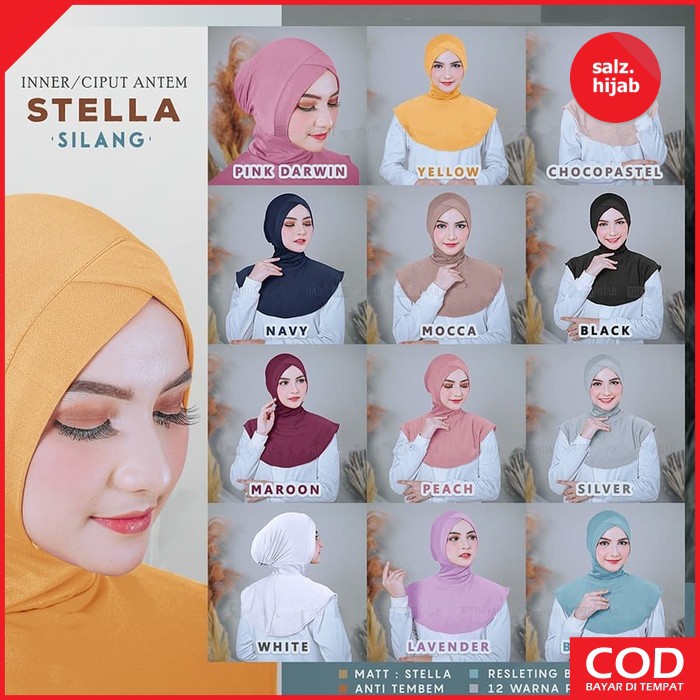 Ciput Ninja Silang Inner Jilbab Simple Inner Daleman Hijab Antem Inner Ninja Stella Silang-4