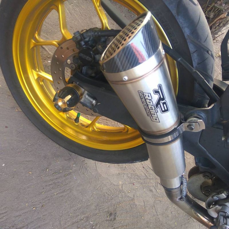 Knalpot R9 buat motor CBR vaslif CBR thailand R15 Megapro Vixion GSX CB150 Verza dll