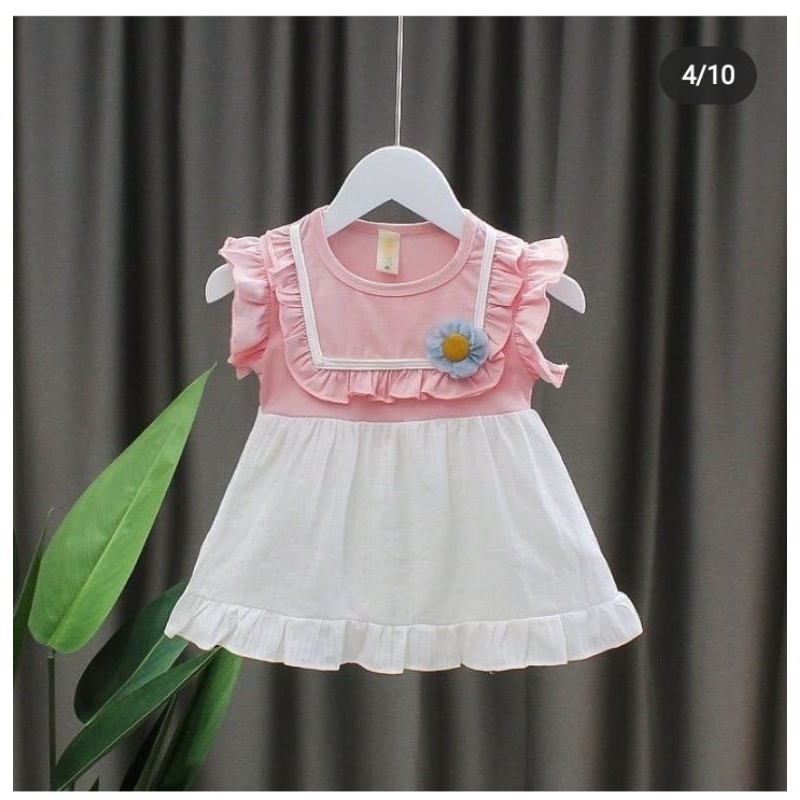 Baju anak impor murah dan berkualitas, dress clareta flower