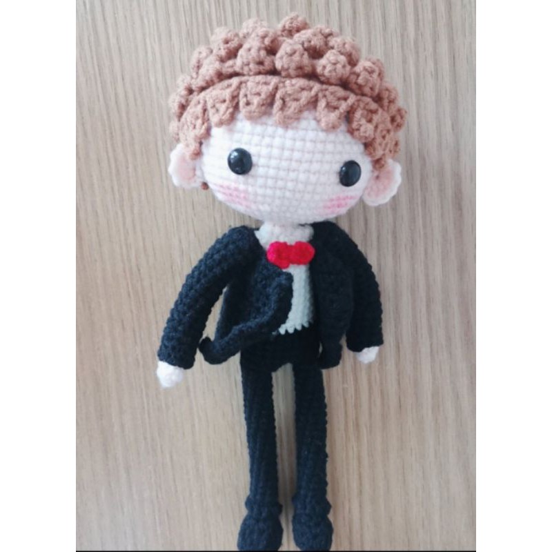 boneka amigurumi keith (wedding edition)