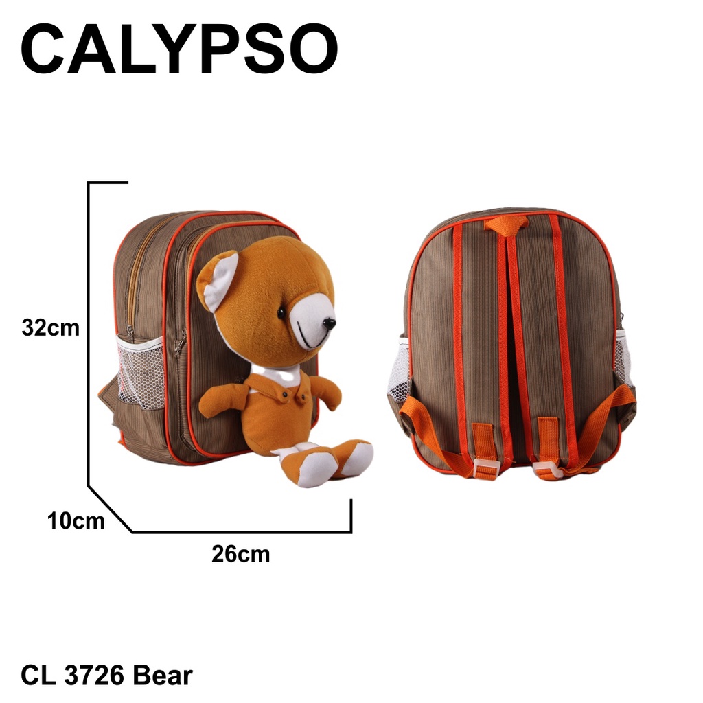 [KLIKTAS] as Ransel Boneka TK Anak Laki-laki Perempuan Calypso 3726 - Backpack Daypack Anak TK Karakter Boneka