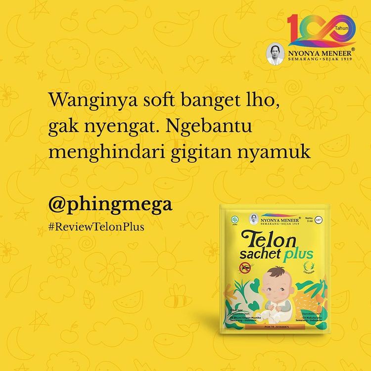 NYONYA MENEER Minyak Telon Bayi SACHET 3ml @pcs (BPOM) Nyonya Menir Mener (KIM)