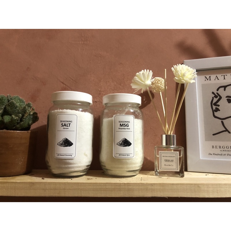 BOTOL JAR AESTHETIC | BOTOL BUMBU DAPUR | BOTOL LABEL BUMBU AESTHETIC