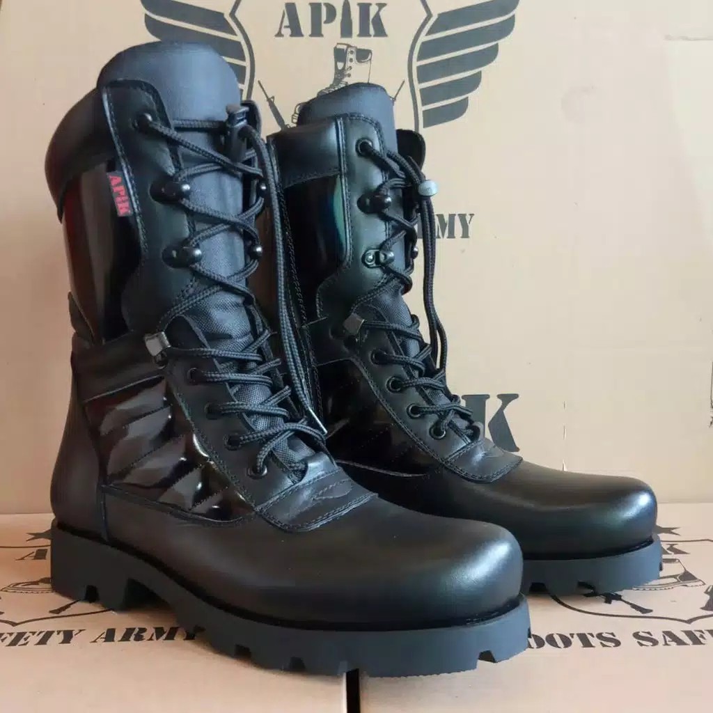 SEPATU PDL DELTA RADIAL APIK KULIT SAPI ASLI SEPATU PDL TNI POLRI SECURITY SEPATU BOOTS PRIA WANITA