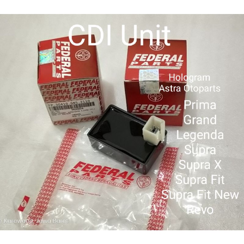 CDI Unit Astrea Prima Grand Legenda Supra Revo Merk Federal by ASTRA
