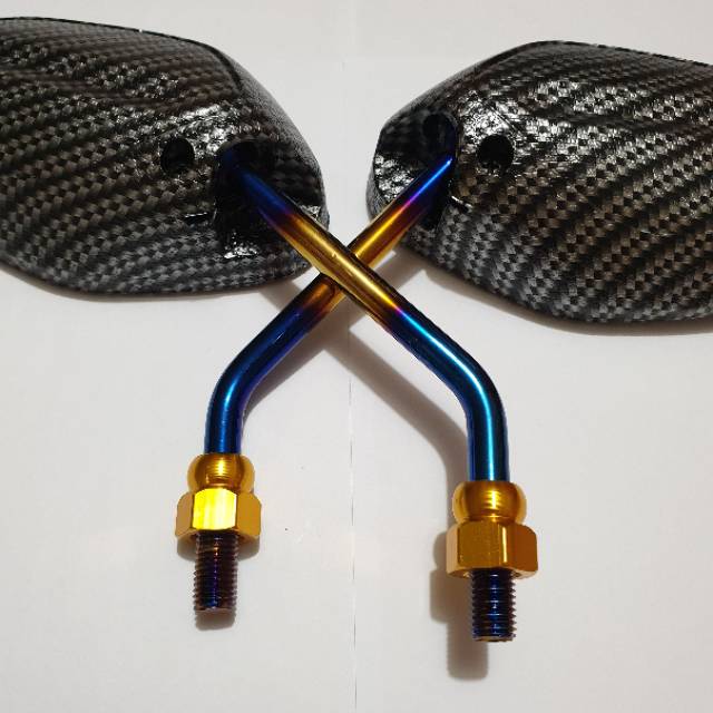 SPION TANGKAI CHROME MONEL GOLD MODEL JUPITER Z MIO LEXI NMAX VIXION DLL