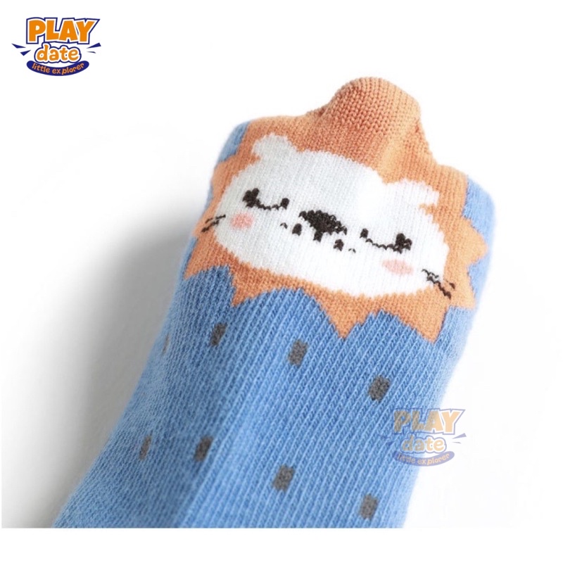 Playdate Kaos Kaki Anak Bayi Newborn Cute Animal Import Antislip / Kaos Kaki Bayi Baby Korea Lucu