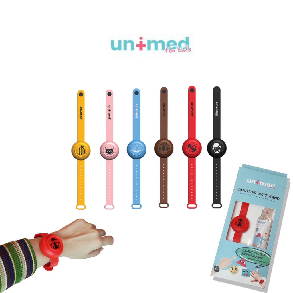 UNIMED HAND SANITIZER WRISTBAND PERFECT FOR KIDS AND ADULT