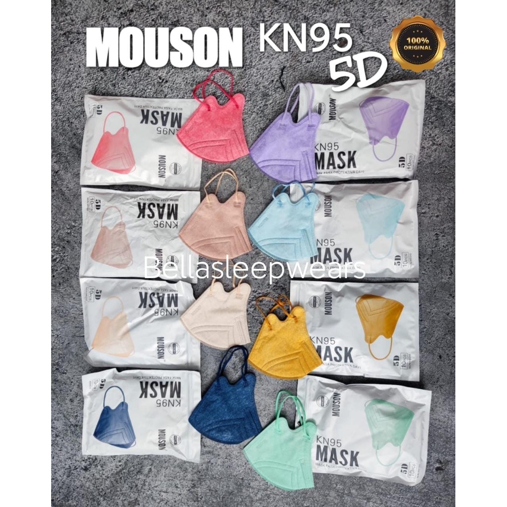 NEW 5D KN95 MOUSON - MASKER MOUSON KN95 5D 5PLY EMBOS - ORIGINAL BRANDS