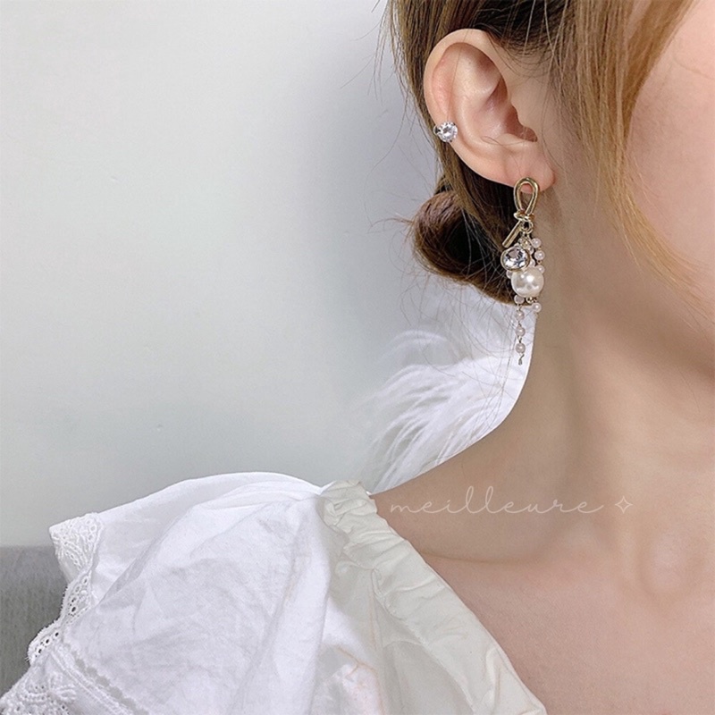 Anting Korea Wanita Fashion Titanium Tusuk Jepit Panjang Tindik Stud Xuping Aksesoris Wanita Emas Wo