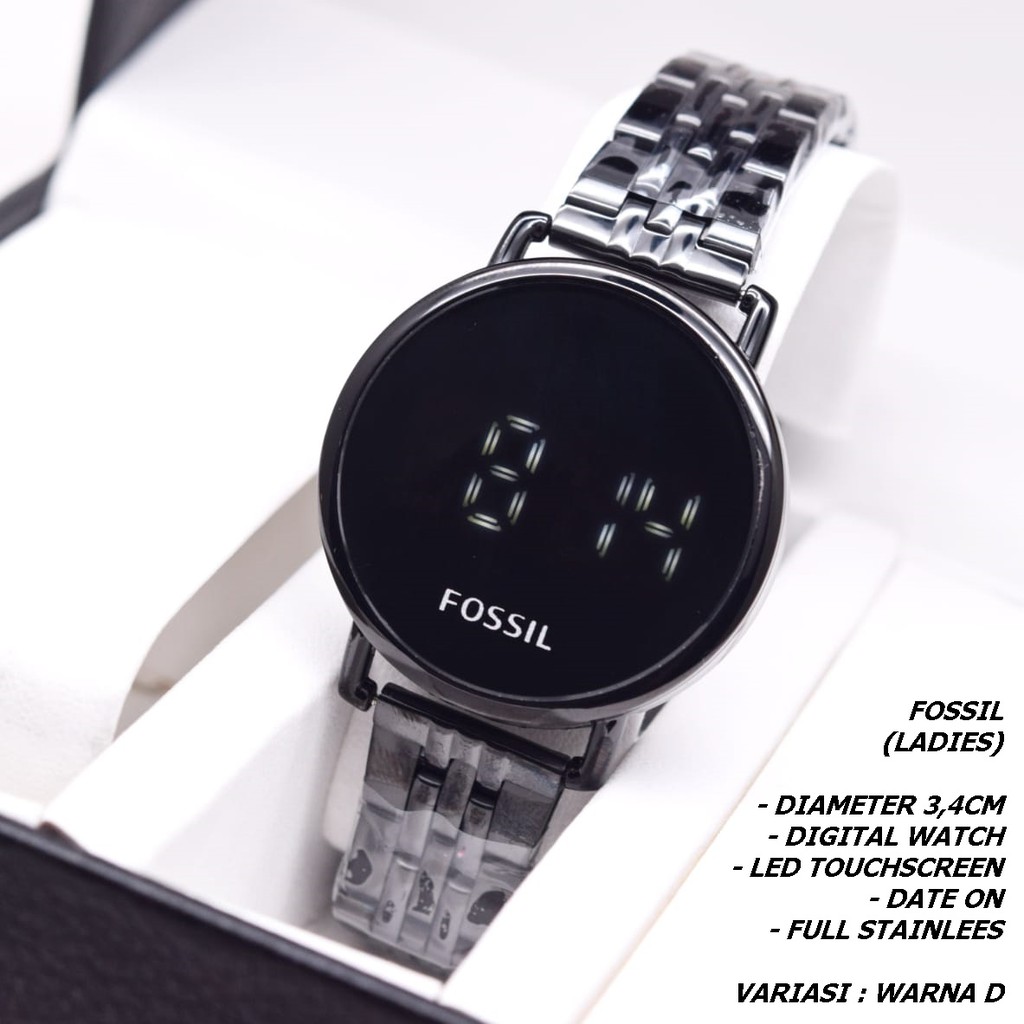 JAM TANGAN WANITA FASHION RANTAI BODY BULAT TANGGAL AKTIF