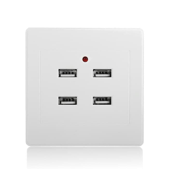 OUTBOW / INBOW Stop Kontak Colokan Dinding 4 USB Port Wallplug Soket Socket Dinding