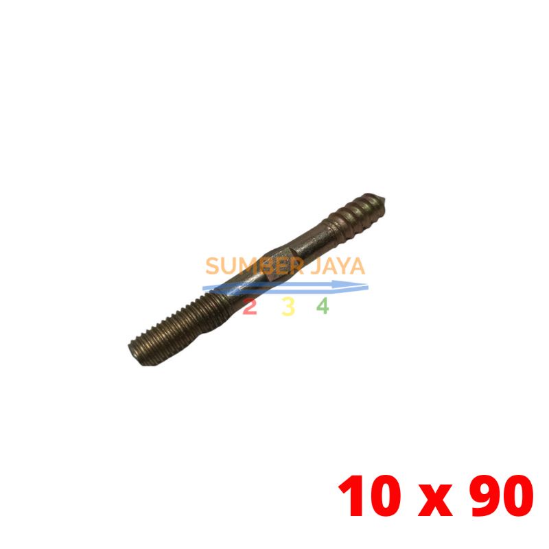 Hanger bolt M10 10 x 90 / baut gantung 10 x 90 TERMURAH