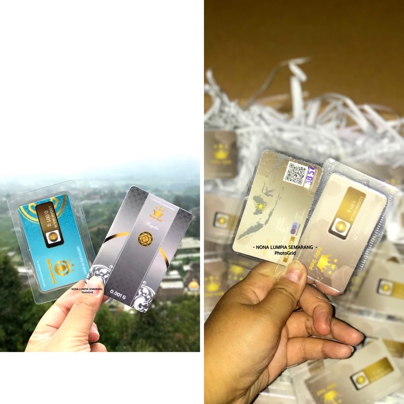 emas dijamin ASLI ORIGINAL mini babygold 0,001 gram logam mulia 24K souvenir baby gold