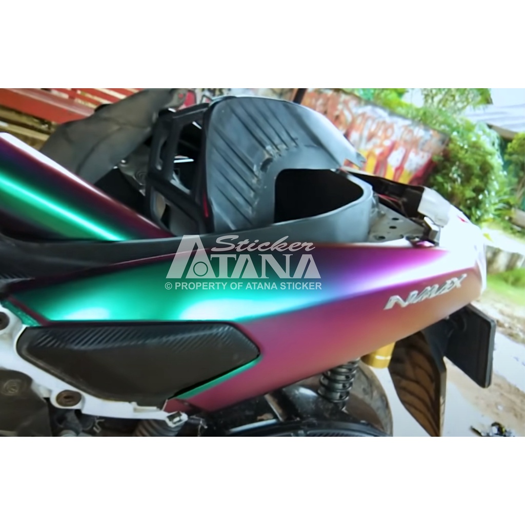 Skotlet Bunglon Glossy Doff Scotlet Chameleon Kilap Dop Stiker Aurora Pelangi Sticker Meteran Decal Roll Aksesoris Body Sepeda Motor Matic Mobil Spakbor Selebor Scolite Scotlight Sekotlet Hp Laptop Helm Ninja Satria PCX ADV NMAX Vespa Aerox Beat Vario