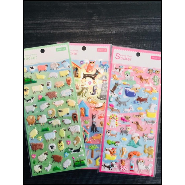 

Sticker Pet Animal Sheep Cat Dog Yard Stiker Domba Kucing Anjing