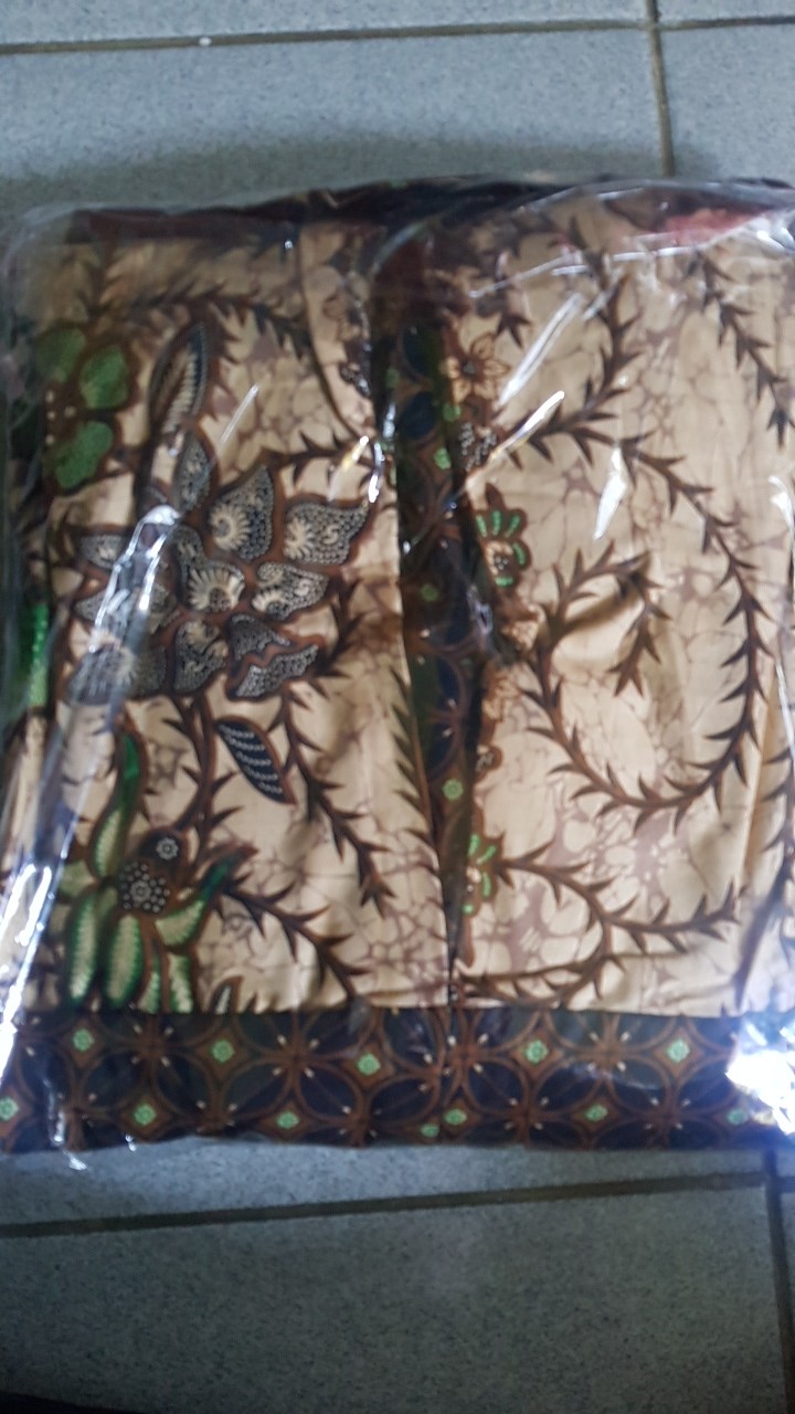 Gamis Batik Pias Sogan Ulir Size Standar Dan Jumbo Bahan Katun Mataram Primisima