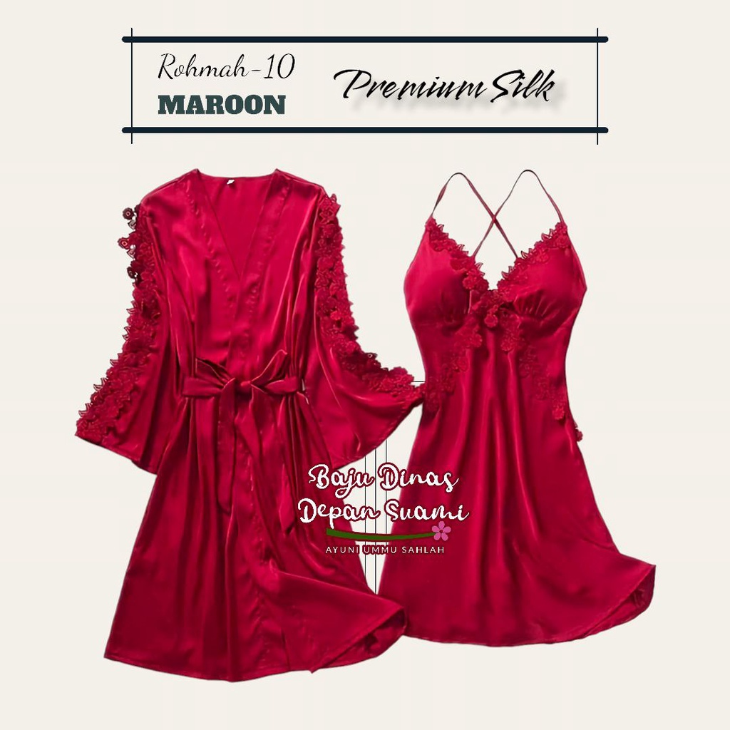 Kimono sexy wanita premium - Kimono exclusive Rohmah 10 BDDS - Baju tidur sexy kimono