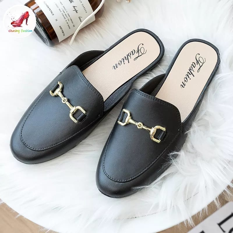 Sandal Slop Sepatu Wanita Flat Shoes Ala Korean Fashion MALL SHOPPING