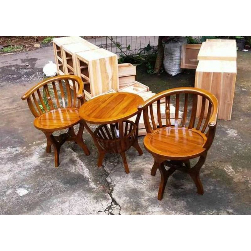 Kursi Tamu Kayu Jati Minimalis Meja Kursi