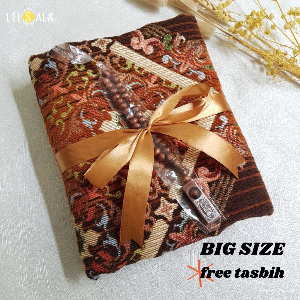 [LTZ4] SAJADAH TURKEY PREMIUM FREE TASBIH MEWAH ELEGANT AQIQAH SOUVENIR KADO GURU TAHLILAN HAUL