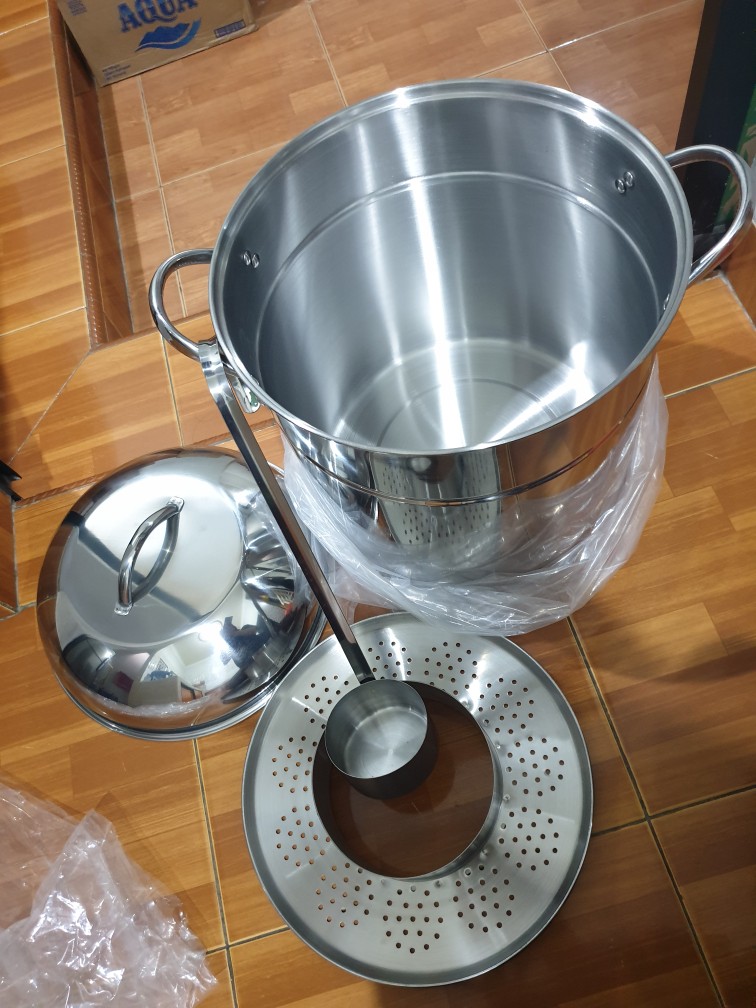 (khusus Ojek )panci Bakso Supra 30qt Stainless. Bakso Pot