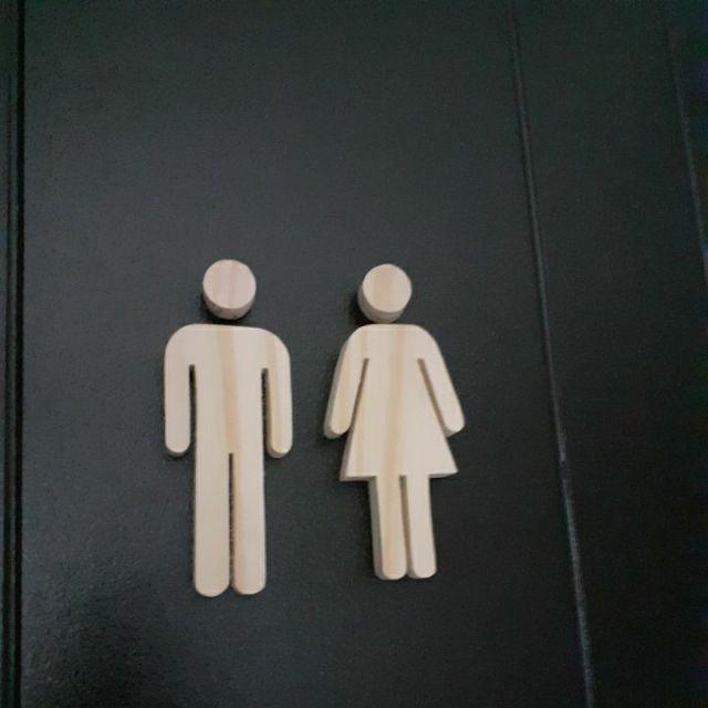 Logo Pintu Toilet Sign System Wc