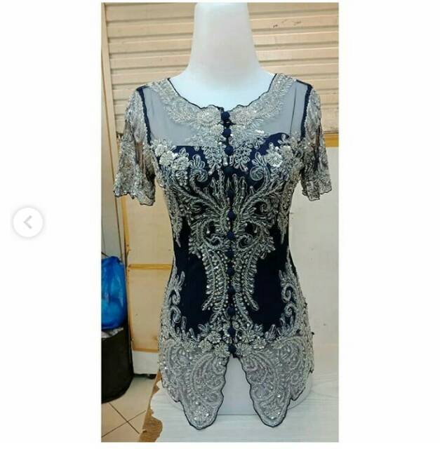 Kebaya payet krah oblong