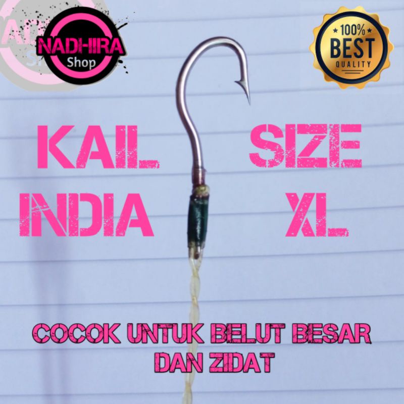 Kail Pancing Urek Belut Pancing Belut Kail India Size XL