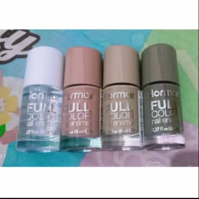 FLORMAR PAKET NUDE_KUTEK HALAL FLORMAR FULL COLOR_FC36_FC04_FC06_FC07