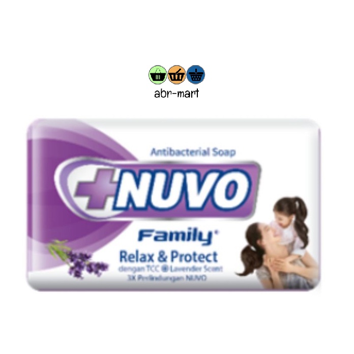 NUVO SABUN BATANG FAMILY UNGU 70 GR